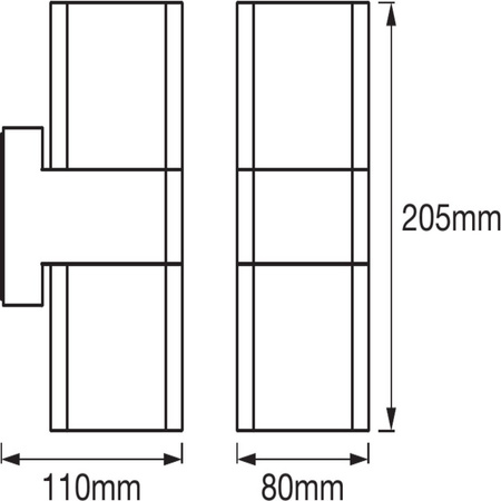 Chytré LED zahradní nástěnné svítidlo 13.5W RGB+W Tmavě šedá SMART+ WiFi CUBE LEDVANCE