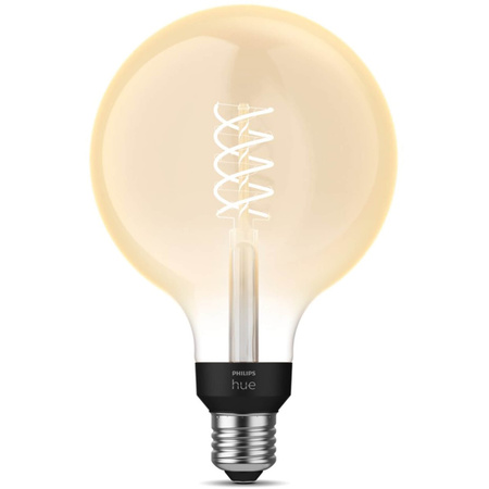 LED Globe E27 G125 7W 2100K Warm Filament PHILIPS HUE White Bluetooth Zigbee žárovka