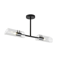 LED stropní svítidlo do koupelny E14 černé moderní IP44 Teodoro Rabalux