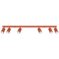 Bodové reflektorové stropní svítidlo Tuba 6x GU10 Ochre Red Carbon Deep Space SL.1642 Sollux