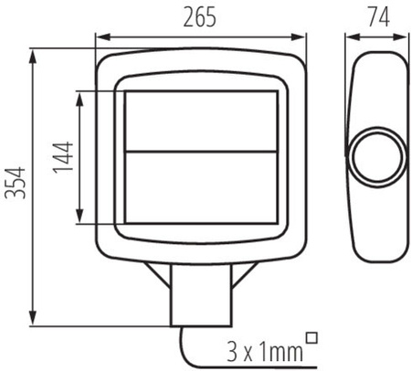 Parkovací svítidlo LED pouliční lampa 30W 3900lm 4000K Neutrální 145° IP65 STREET Grey KANLUX