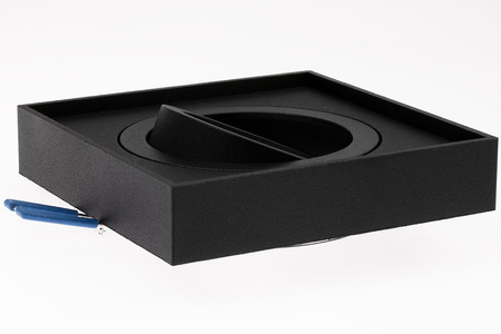 Halogenová Podhledové svítidlo GU10, TUBA SPOT Nastavitelná Čtvercová Černá 20mm MIDI LUMILED