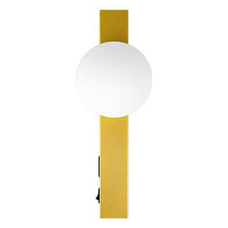 Nástěnná povrchová lampa na čtení G9 USB Switch Gold Bali Masterled