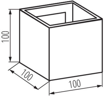 LED Elevation Lamp REKA Grafitová NAHORU A DOLŮ 7W 360lm 840 Neutrální bila IP54 Kanlux