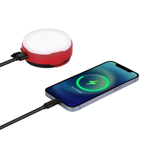 Dobíjecí kempingová svítilna 500lm 3000K-6500K Solární USB-C Powerbank VA0100 VAYOX