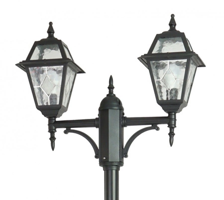 Venkovní zahradní lampa Svítidlo E27 Vitráže OGMWN 2 N 185-285cm černá Su-Ma