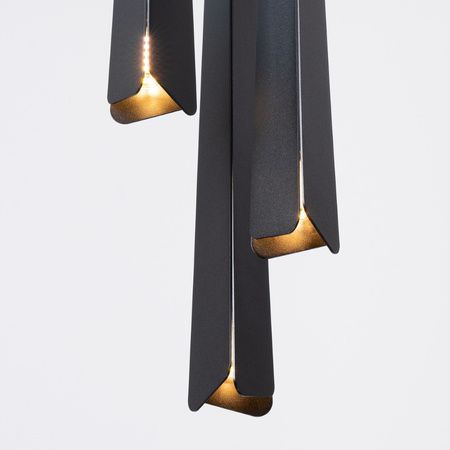 PRYSM 3P 3xG9 Černá skandinávská stropní závěsná lampa SOLLUX