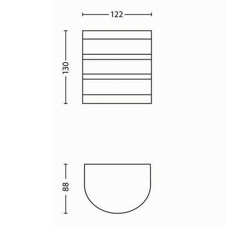 Zahradní lampa LED nástěnná lampa CALGARY myGarden 3W 2700K IP44 Silver PHILIPS