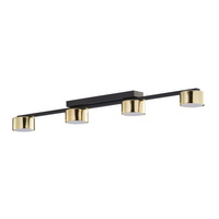 DALLAS GOLD/BLACK SURFACE SURFACE LAMP Black/Gold Modern 4xGX53 6095 TK Lighting