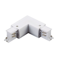 Úhlový konektor L levý pro 3fázovou přípojnici Bílá Sanico Goldlux