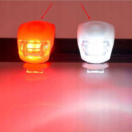 LED světla na kolo přední + zadní silikonové XQ MAX