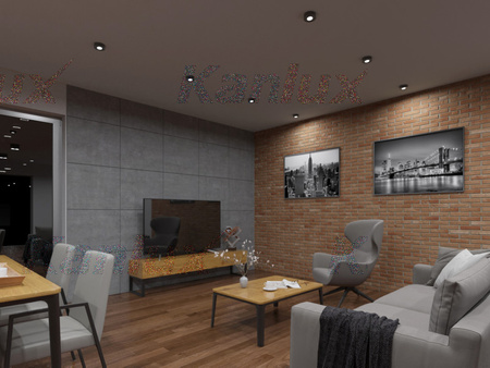 Kruhové stropní bodové svítidlo nastavitelné GU5.3 GU10 kulaté černé Mini Kanlux