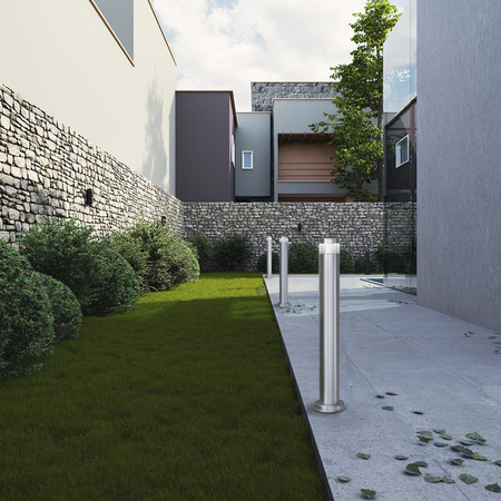 Venkovní zahradní lampa SLIDE 60cm IP54 3W 300lm 2700k teplá bílá stříbrná LUKAS Videx