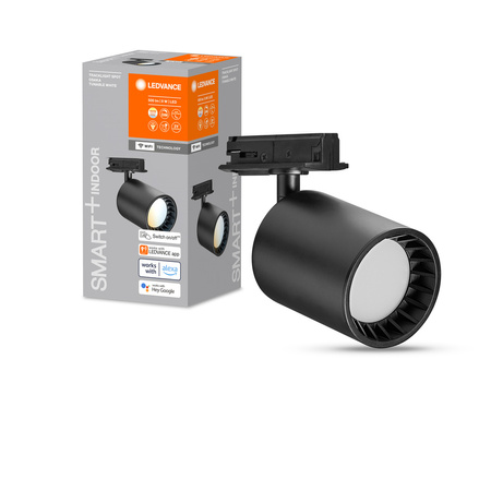 LED dráhové světlo 8W SMART+ WiFi CCT stmívatelné pohyblivé černé TRACKLIGHT CIRCLE LEDVANCE