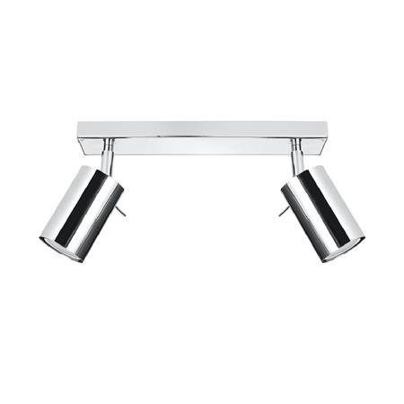 Svítidlo pro povrchovou montáž RING 2 2xGU10 Reflektor halogenový pohyblivý minimalistický chrom SOLLUX