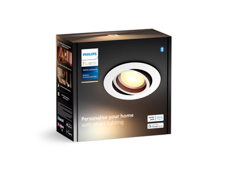 Vestavné bodové svítidlo Philips Hue Milliskin RECESSED WHITE AMBIANCE 1X4.2W