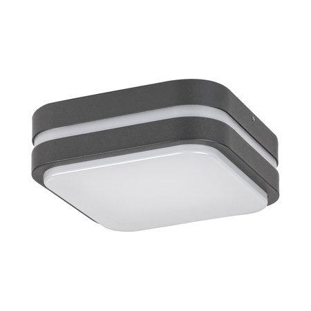 Zahradní lampa LED nástěnná lampa HAMBURG 12W 4000K IP44 čtvercová stropní lampa bílá a antracitová RABALUX