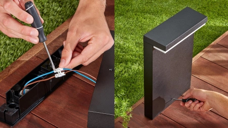 Venkovní stožárová lampa Philips HUE Nyro WACA 13,5 W černá 17455/30/P7