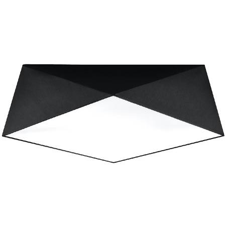 LED stropní svítidlo Plafond HEXA 3xE27 Čtvercové svítidlo 45cm černé SOLLUX