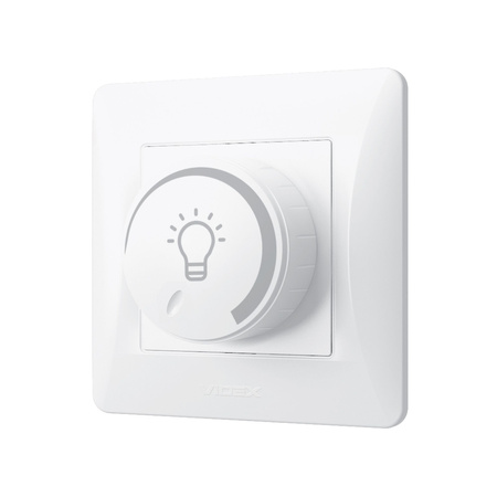 Stmívač LED 200W 10A pro povrchovou montáž BINERA VIDEX, bílý