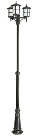 Venkovní zahradní lampa LANTERN E27 CORDOBA II OGMWN 3 TD 180-280cm černá Su-Ma