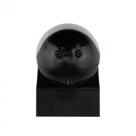 PIR senzor pohybu a soumraku IP44 pro povrchovou montáž černý 12m 180° CP Ecolight