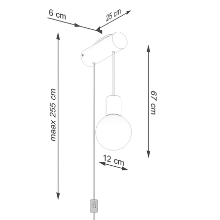 Nástěnné svítidlo Overhang G9 Natural Wood White Nimbi Peach Puff SL.1645 Sollux