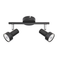 Nástěnné svítidlo LED 2x GU10 Black Classic Konrad 5323 Rabalux