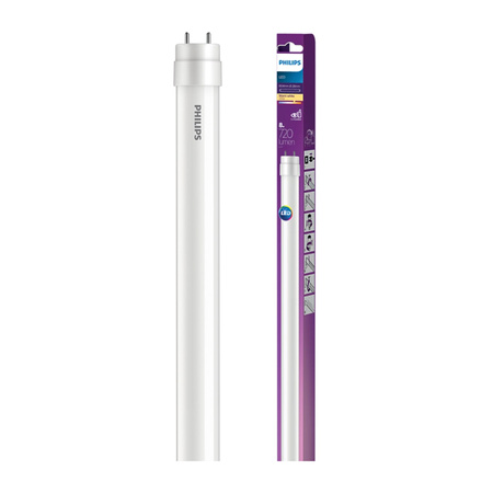 LED zářivka G13 8W = 18W 720lm 2700K Teplá bílá 240° 60cm PHILIPS