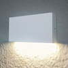 LED zahradní nástěnné svítidlo bílé nahoře nebo dole 5.5W 450lm IP44 RECTANGLE CHICAGO GOLDLUX (Polux)