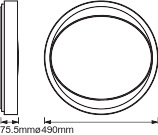LED stropní svítidlo ORBIS Eye 32W 3300lm Teplá bílá-Studená bílá 49cm SMART+ WiFi LEDVANCE