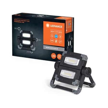 LED reflektor Pracovní lampa na baterie 6500K 1400lm LEDVANCE reflektor