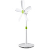 Stojací ventilátor. cirkulátor vzduchu. podlahový ventilátor. tichý. bílý a zelený