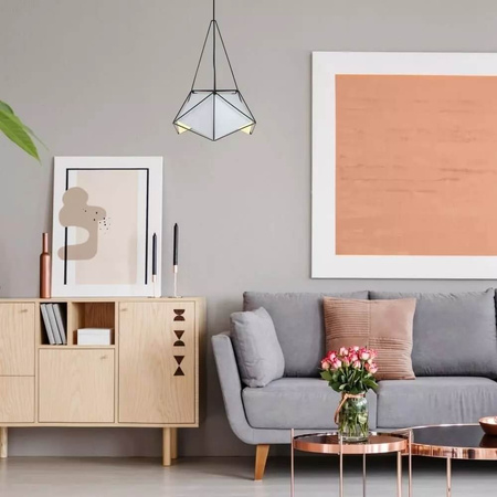 Závěsné svítidlo E27 Geometrická černá PRISM 40x54cm VT-7401 V-TAC