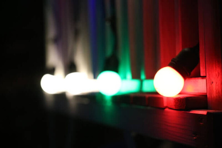 Dekorativní GARDEN GARLAND 5.6m 10xE27 Filament 6W GOLDLUX (Polux)