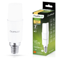 Žárovka LED E14, 10W = 75W 1055lm 3000K Teplá bílá Stick LUMILED
