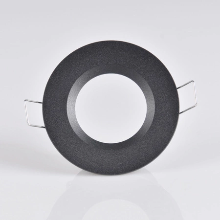 Kulaté matné černé zapuštěné svítidlo BORAS očko MR16 IP44 GOLDLUX (Polux)