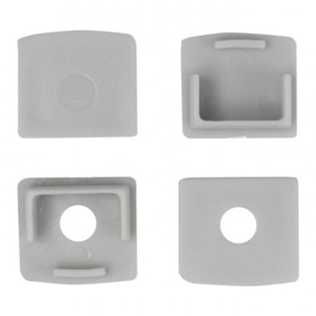 Hliníkový LED profil pro sádrokartonové desky REGIPS podkladová deska eloxovaný 2m s průhledným difuzorem pro LED pásky + koncovky GN Ecolight series