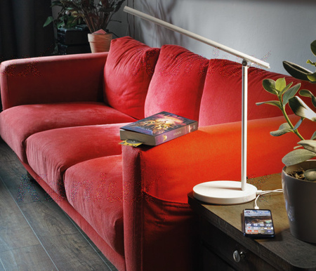 Stolní lampa LED bílá REXAR 7W 3000-6500K Kanlux