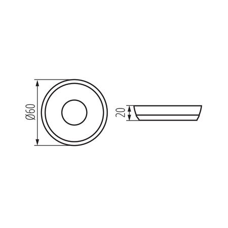 Dálkové ovládání pro řídicí jednotku CCT LED pásků černá 1 zóna 3V baterie REMOTE Kanlux