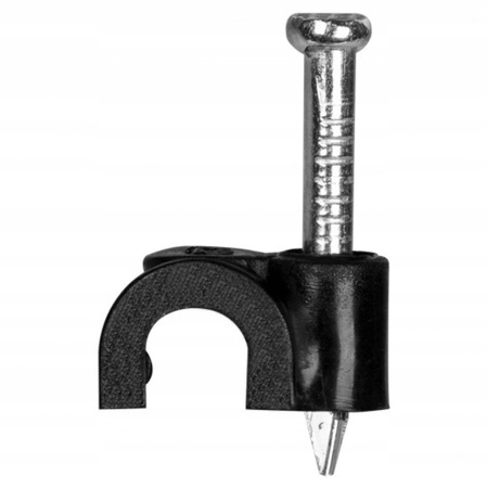 FLOP CLIP Držák kabelu 7mm Černý 100ks PAWBOL