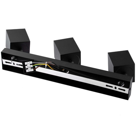 Stropní reflektorové nástěnné svítidlo 3xGU10 QUANTUS Black