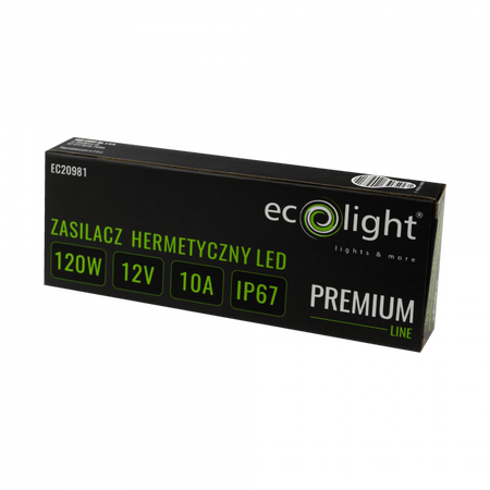 LED napájecí zdroj IP67 120W 12V Premium Ecolight