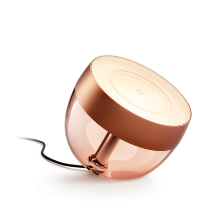 IRIS LED Copper EU/UK 8,1W CCT RGB PHILIPS HUE Bluetooth Zigbee stolní lampa