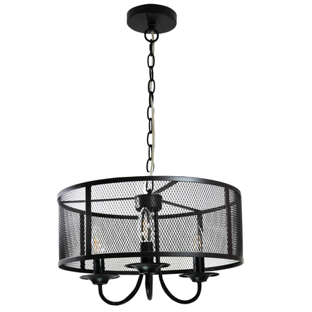 Stropní závěsné svítidlo 3x E14 Black Soho Sanico Goldlux
