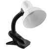 Stolní lampa Školní Noční E27, Nastavitelná s klipem Bílá LIBRA LUMILED