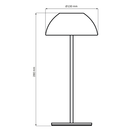 Dekorativní LED svítidlo 1,8 W 160 lm 2700K teplá černá IP44 stmívatelné Tanzanie Sanico Goldlux