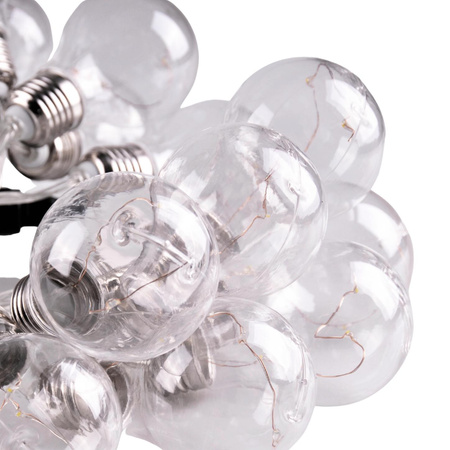 Venkovní zahradní girlanda světelný řetěz 20 LED 2700K