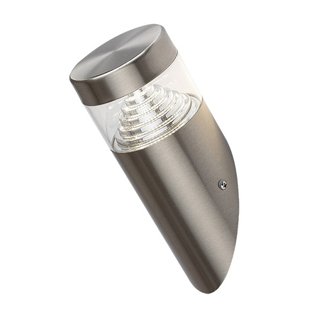 Zahradní lampa LED nástěnná lampa LISABON 7W 4000K IP54 Válcový chrom RABALUX