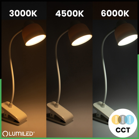 Školní stolní lampa LED 5W CCT TESA 2 White LUMILED